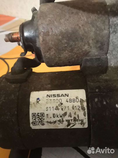 Стартер nissan qashqai