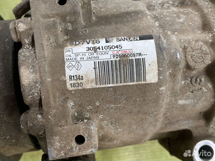 Компрессор кондиционера renault sandero