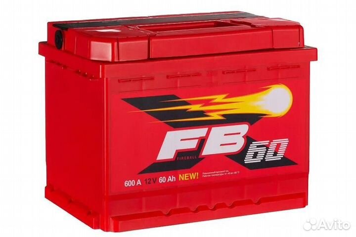 Аккумулятор автомобильный FB 60Ач прямая поляр