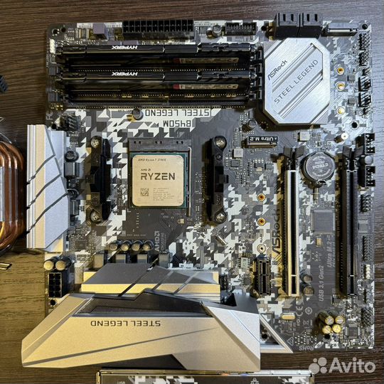 Игровой комплект Ryzen 7 3700X + B450M + 32Гб