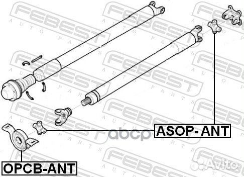 Крестовина карданного вала 24X74.50 opel antara