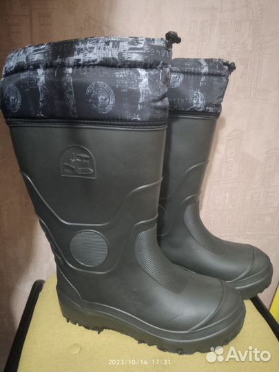 Сапоги резиновые утеплённые для рыбалки р-р 43