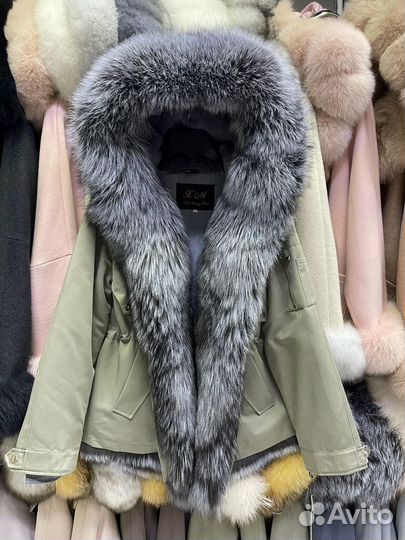 Парка С натуральным мехом