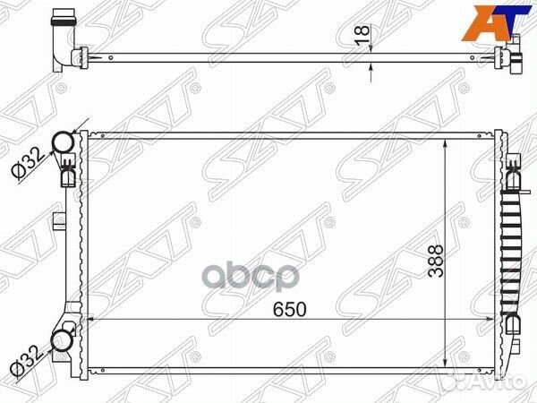 Радиатор audi A3/S3 12/TT 14/skoda octavia