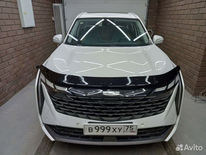 Ветровики дверей (Classic полупрозрачный ) Geely Atlas