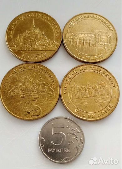 Сувенирные монеты Франции