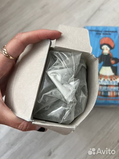 Порошок глиняный для лепки голубой