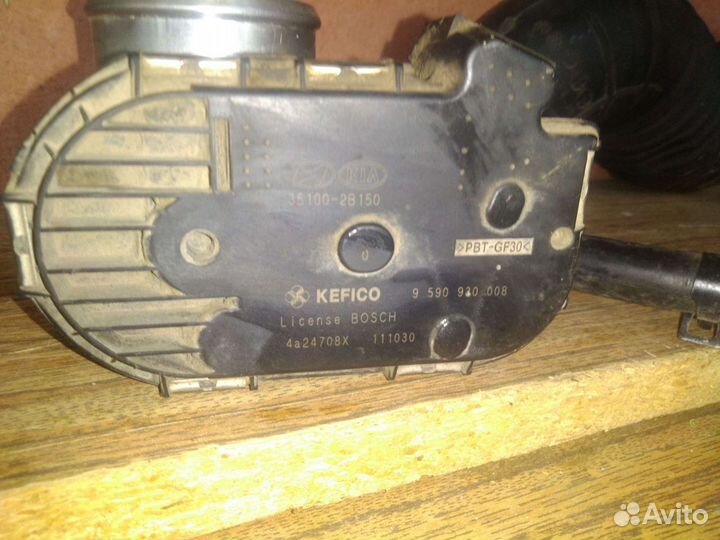 Дроссельная заслонка на Hyunday Solaris