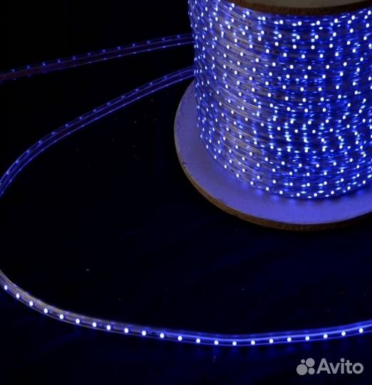 Освещение фасада. Монтаж. Гирлянда дюралайт