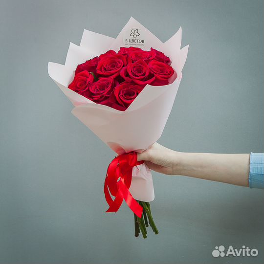 Красные розы букет