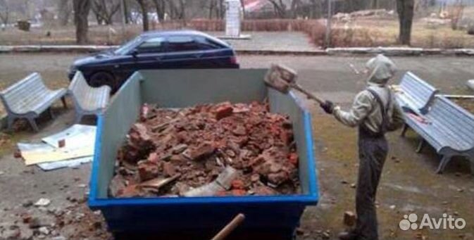 Вывоз строительного мусора контейнером