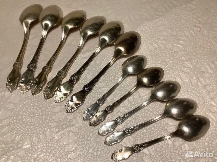 Ложки, ножи мельхиоровые