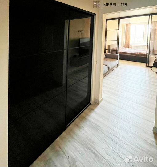 Двери купе для шкафа в профиле slim за 4 дня