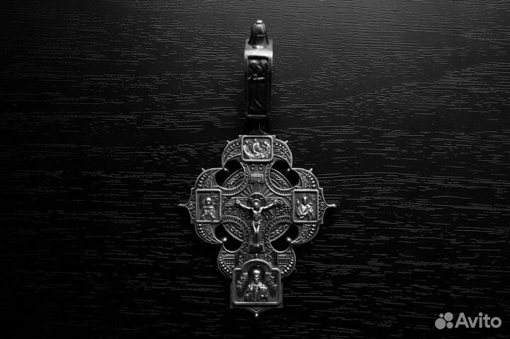 Крест из серебра (925) - Распятие с предстоящими