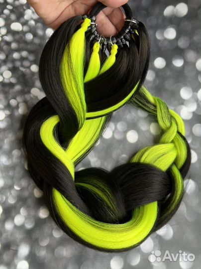 Коса накладная шиньон на резинке