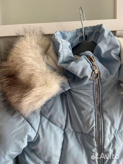 Пуховик для девочки 128 134