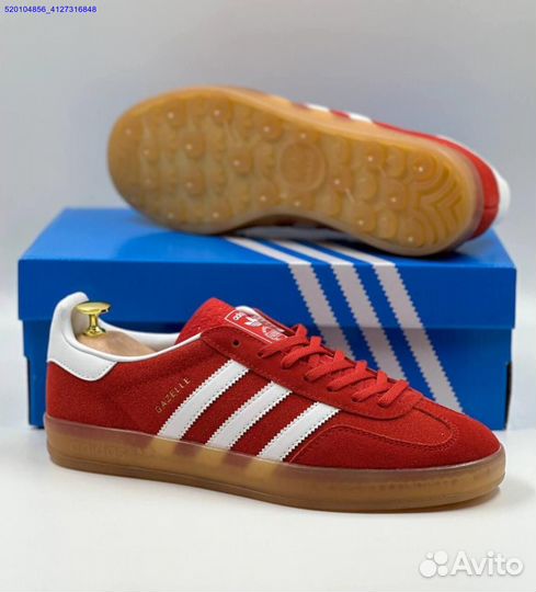 Кроссовки Adidas Gazelle Red (Арт.59405)