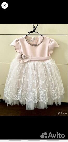 Нарядное платье для девочки 80 86
