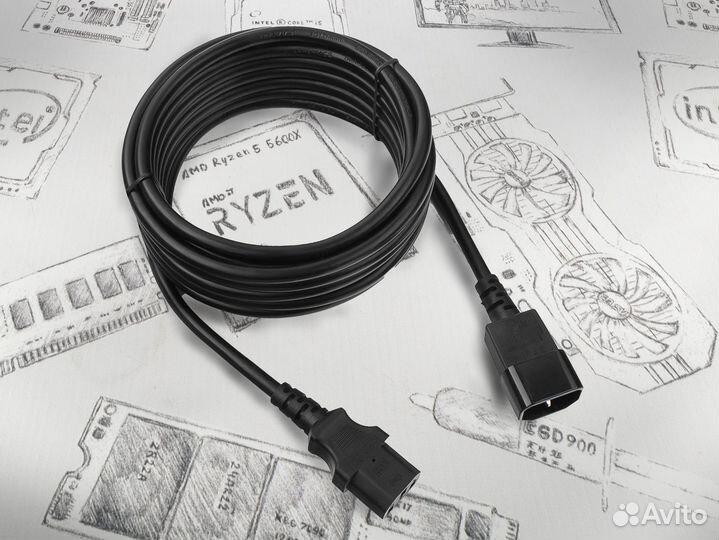 Сетевые шнуры Cablexpert C13-C14 5метров