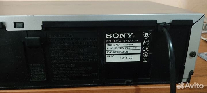 Видеомагнитофон sony стерео