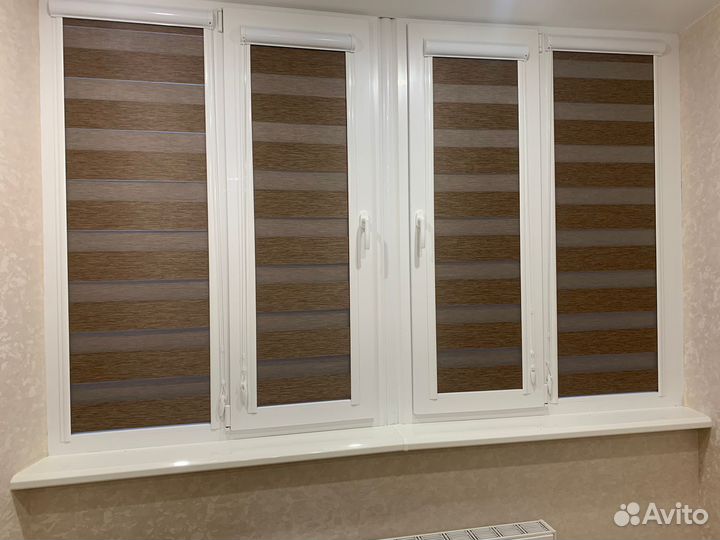 Рулонные шторы зебра