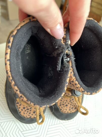 Ботинки детские zara 26 лепардовые