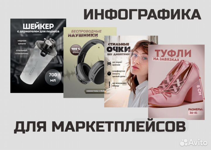 Инфографика для маркетплейсов wildberries ozon