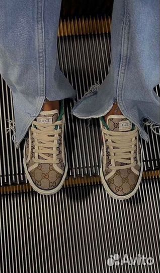 Текстильные кеды Tennis 1977 Gucci