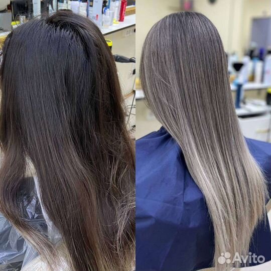 Окрашивание, шатуш, мелирование, муж.Стрижка