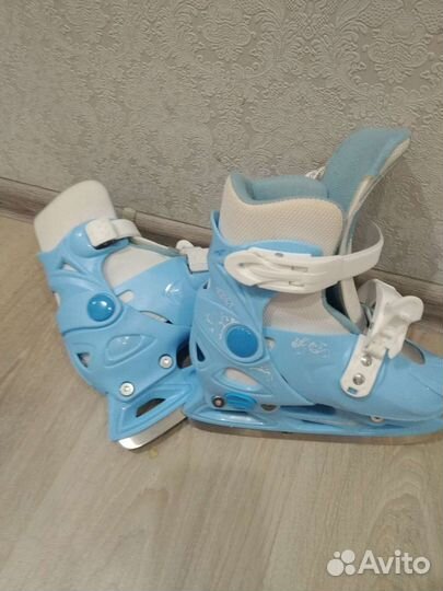 Коньки раздвижные размер 27-30