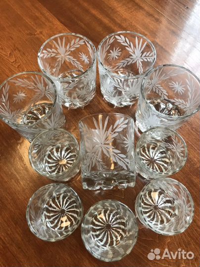Хрустальные стаканы стопки СССР 70-80 г