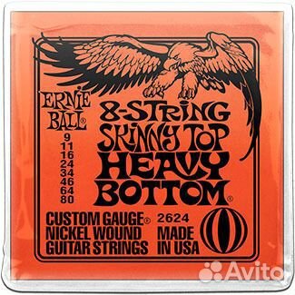 Струны для 8стр. электрогитары Ernie Ball 2624