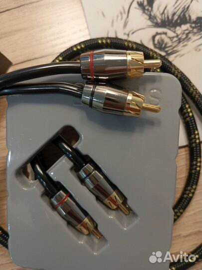 Межблочный кабель 2 rca-2rca AMP hrca-3м
