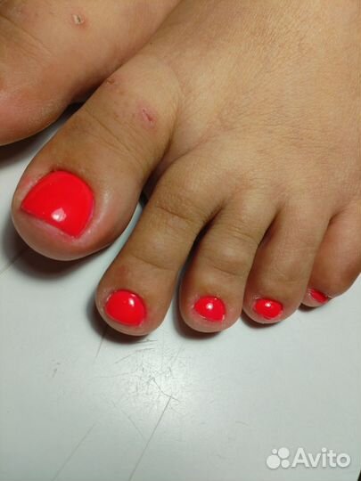 Шеллак, педикюр