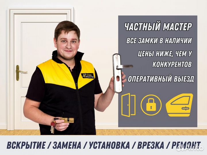 Вскрытие замков, замена, ремонт