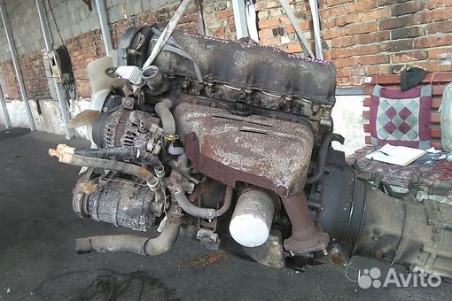 Двигатель в сборе двс mazda bongo brawny SK56M WL