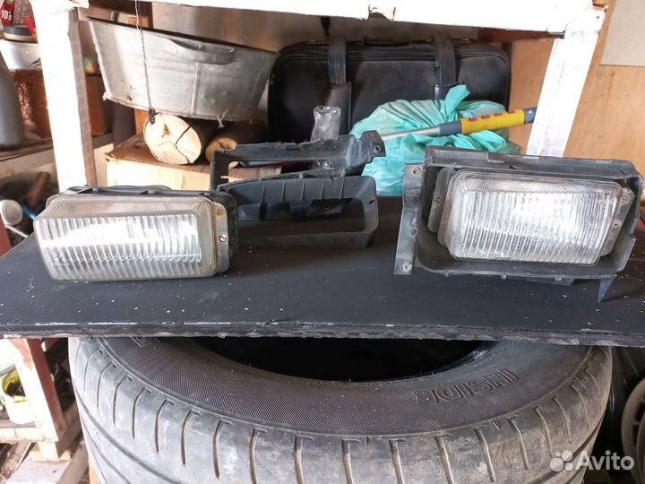 Противотуманные фары на ауди 100 с3 (дорест, рест)