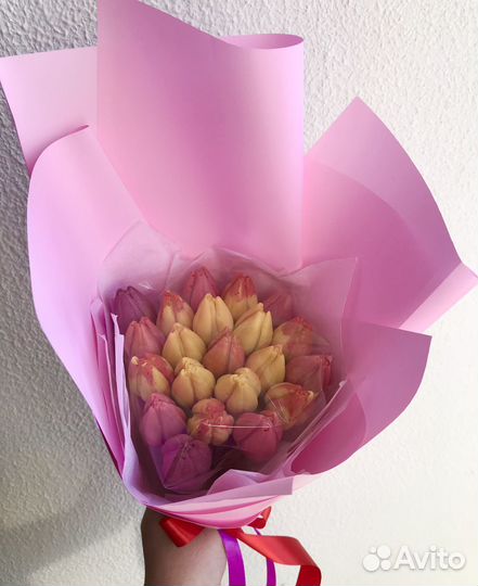 Съедобные шоколадные букеты