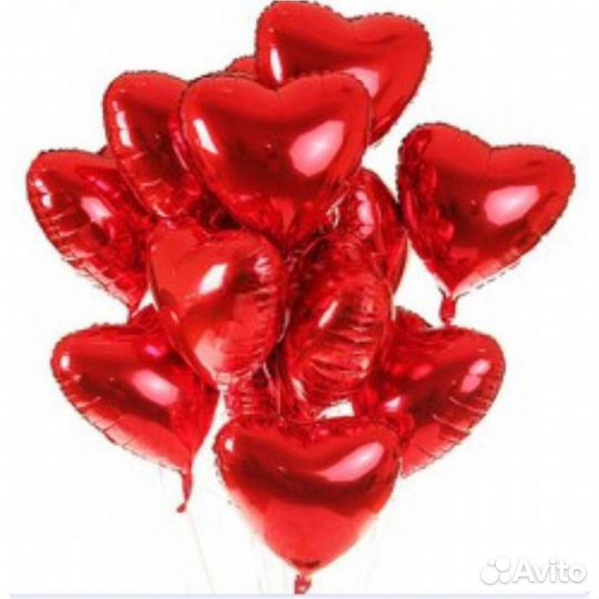Воздушный шар сердце фольгированый