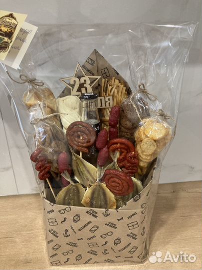 Мужские букеты съедобные