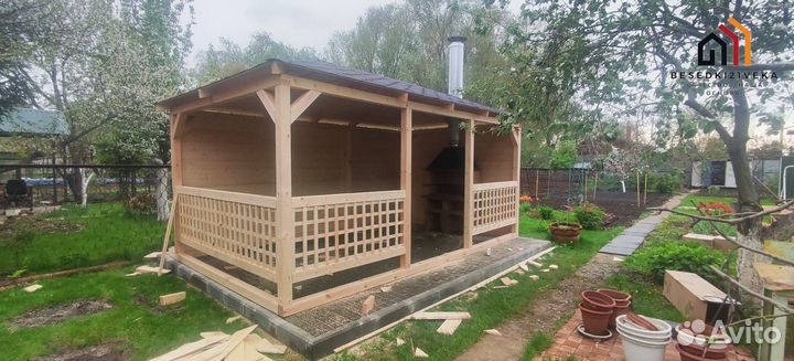 Беседка открытая 3х4