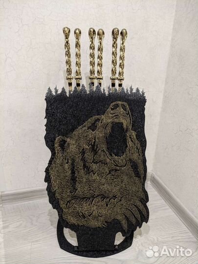 Шампура подарочные с подставкой