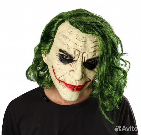 Маска на Хэллоуин джокер