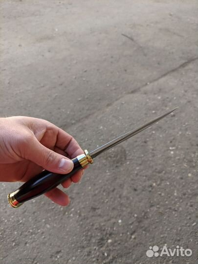 Нож енот ковка х12мф с гардой