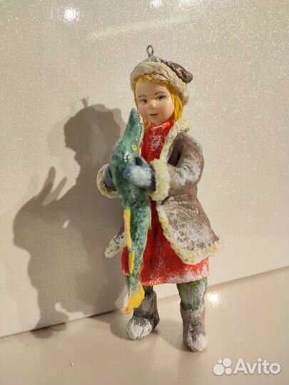 Ватные елочные игрушки