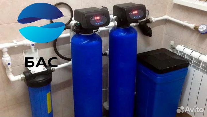 Система очистки воды от железа, марганца, жесткост