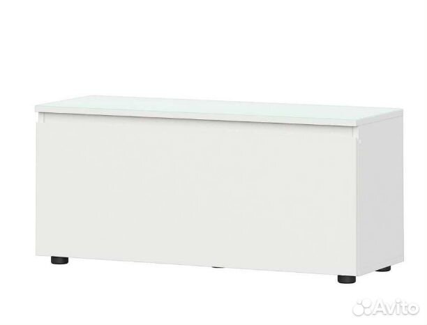 Тумба тв подвесная белая