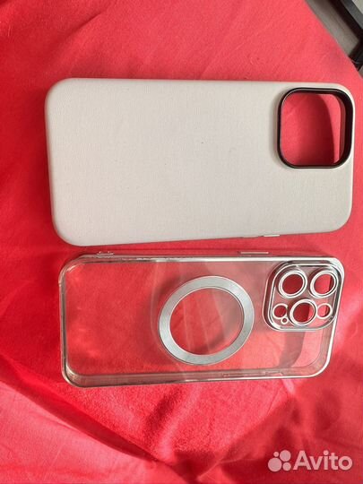 Чехол на iPhone 14 pro max натуральная кожа