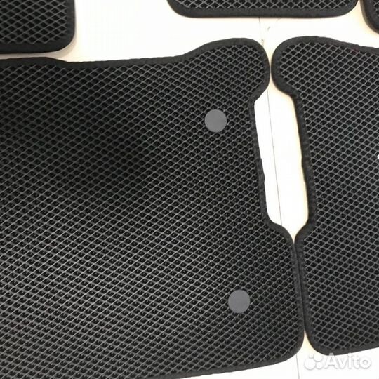 Коврики ева eva эва Skoda Rapid чёрные чёрный кант