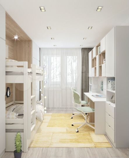 2-к. квартира, 60 м², 4/10 эт.